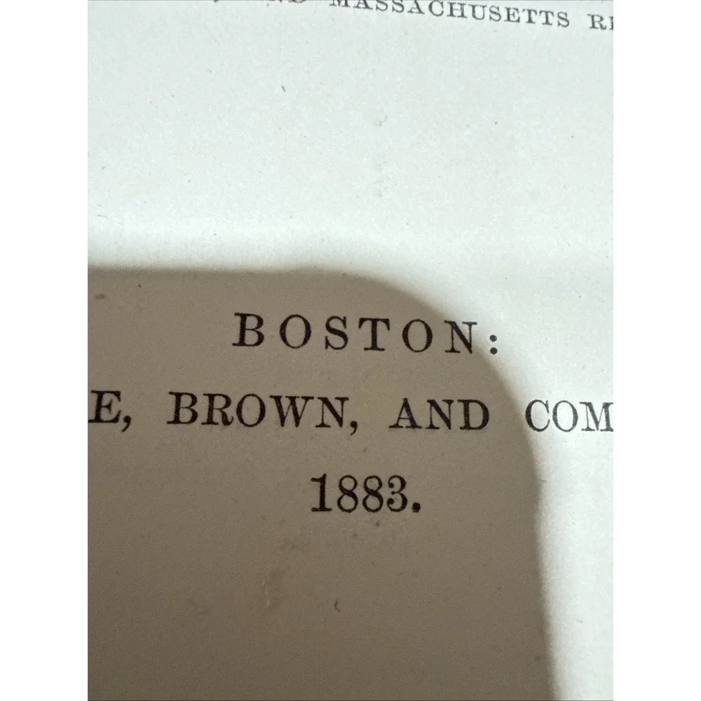 Rare Antique 1883 Law Book Notes On Common Forms MA LAW Uriel H Crocker